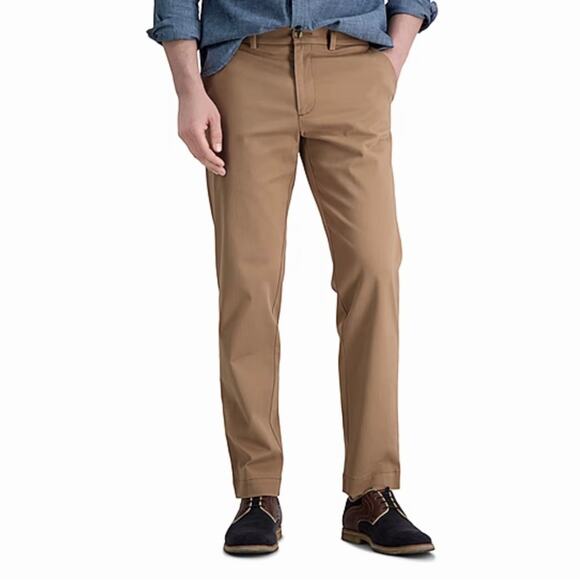 Haggar® Straight Fit Comfort Chino - Picture 1 of 6